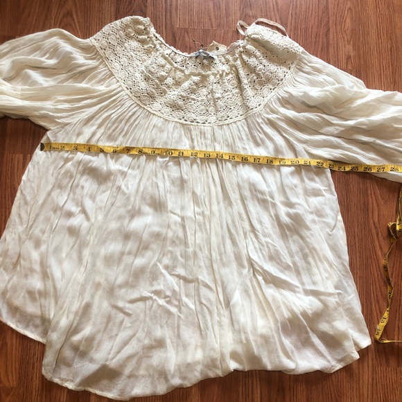 White BOHO Me Rayon blouse/top - Picture 9 of 13